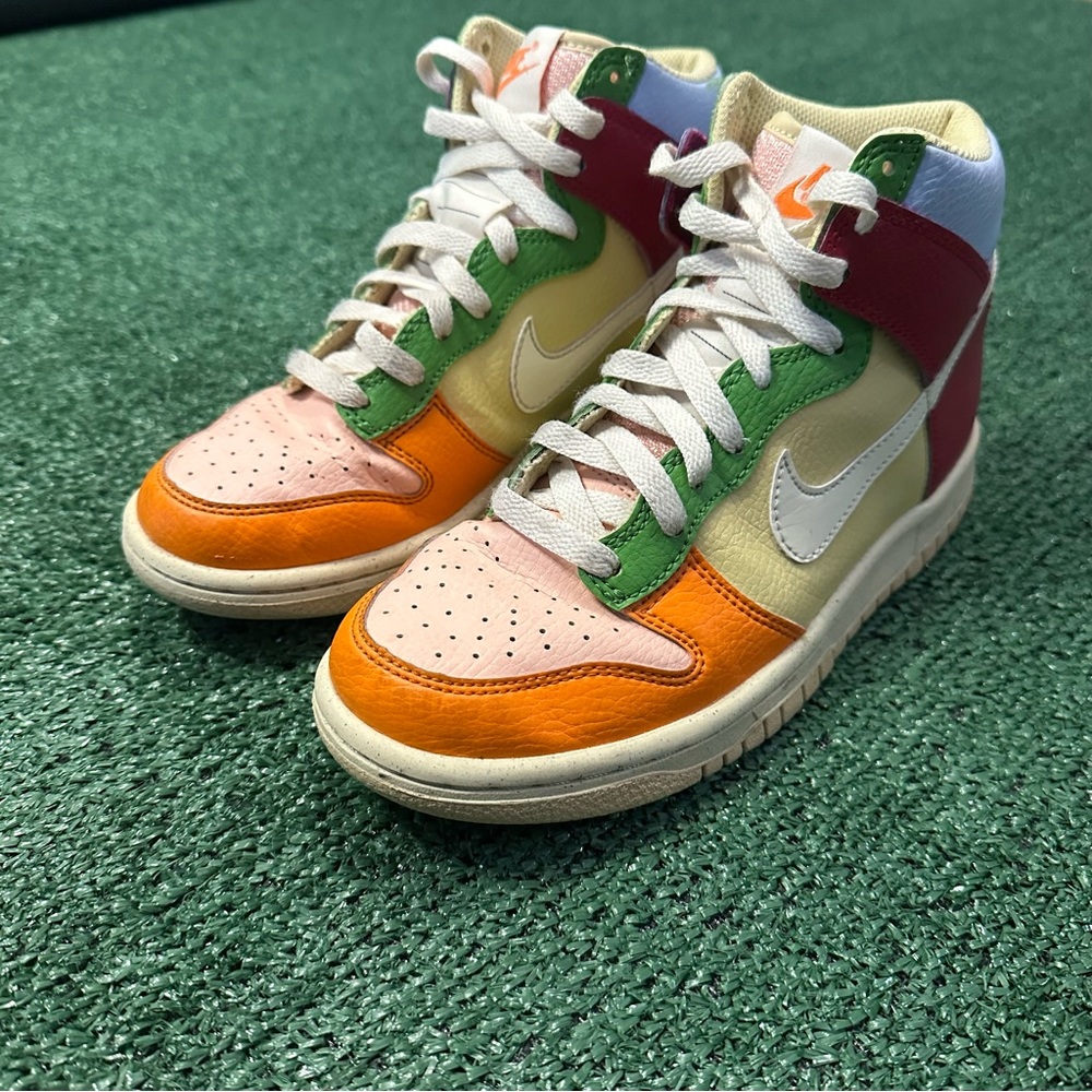 Nike Dunk High Next Nature 'Multi-Color' DZ5638-500 GS 4.5Y / Women’s Size 6